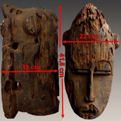 Masque de famille Baoulé ancien