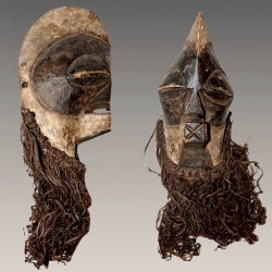 Ancien masque Kifwébé de famille