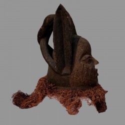 Masque casque Yoruba Gélédé ancien