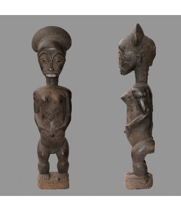 Statuette africaine ancienne fecondite Baoule