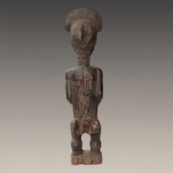 Statuette africaine ancienne fecondite Baoule dos