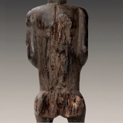 Statuette africaine ancienne fecondite Baoule detail 1