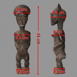 Statuette africaine ancienne fecondite Baoule mesures