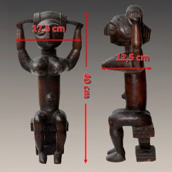Statuette africaine Reine Attie dimensions