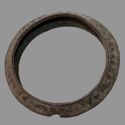 Bracelet africain bronze creux ancien Bandiagara