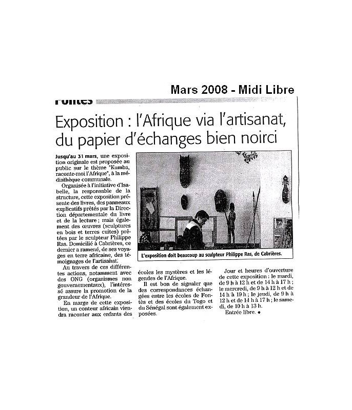 Midi Libre mars 2008