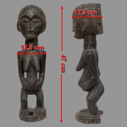 Ancienne statuette africaine fecondite Luba mesures
