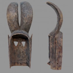 Masque lievre Dogon tres ancien Mali
