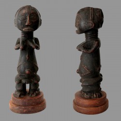 Statuette africaine fecondite Hemba ancienne