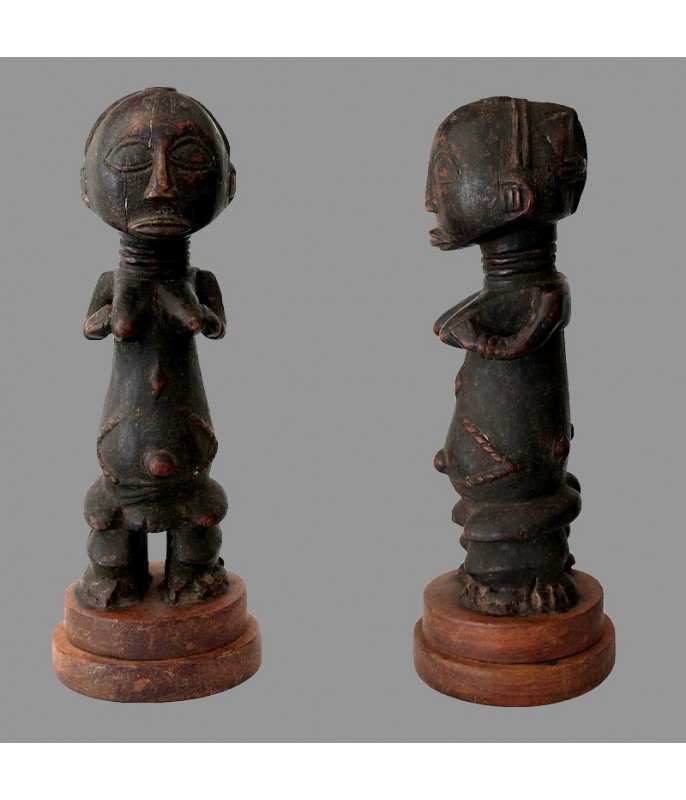 Statuette africaine fecondite Hemba ancienne