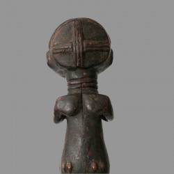 Statuette africaine fecondite Hemba ancienne coiffe