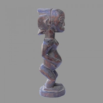 Ancienne statuette fecondite Baluba profil