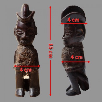 Amulette protectrice Suku Yaka dimensions