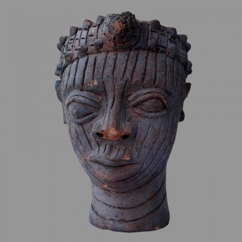 Buste Oba terre cuite Benin