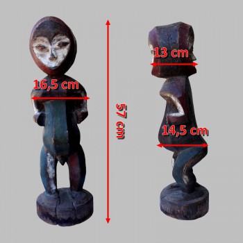 Statuette Kwele en Janus dimensions