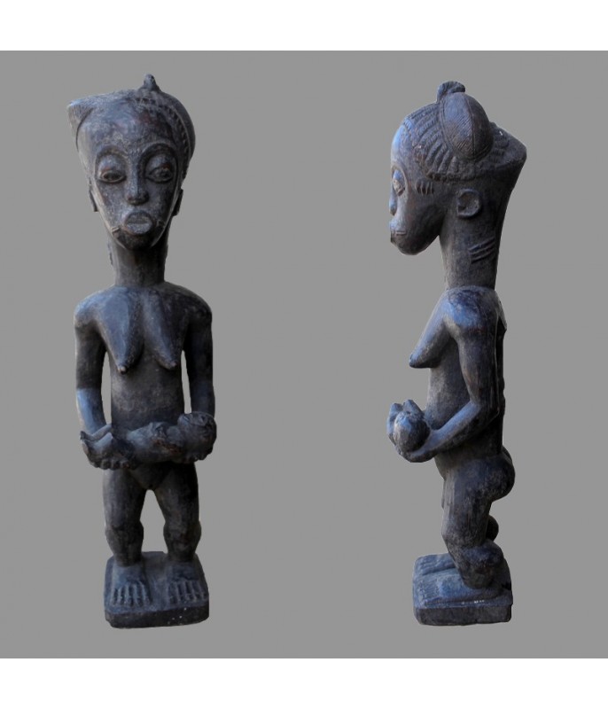 Maternite Baoule Statuette Africaine