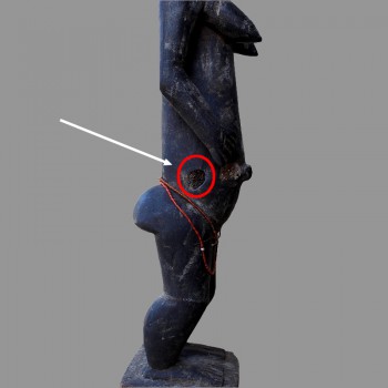 Statuette Koulango ancienne fecondite detail