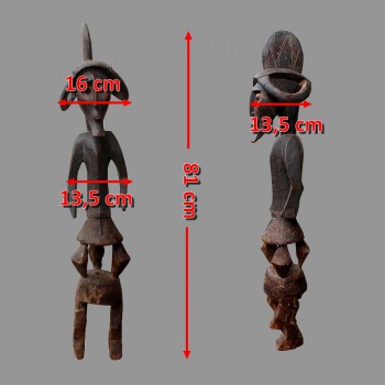 Statuette africaine Iagalagana Mumuye dimensions
