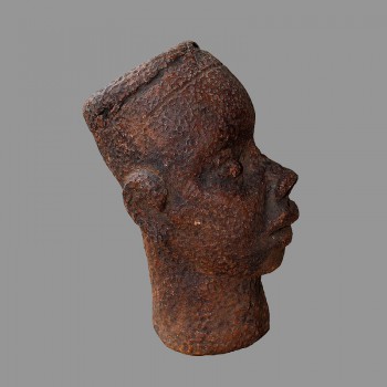 Petit buste terre cuite Roi du Benin