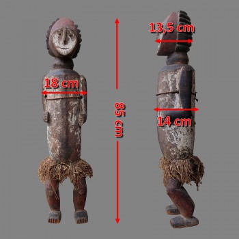 Statuette Ambete avec Bilongo dimensions
