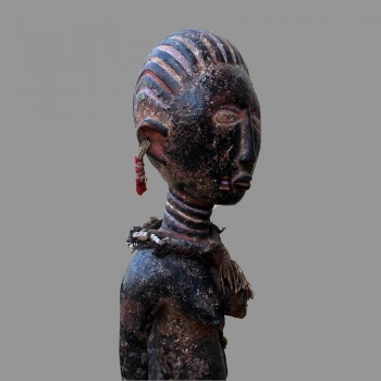 Statuette africaine fécondité Akan zoom