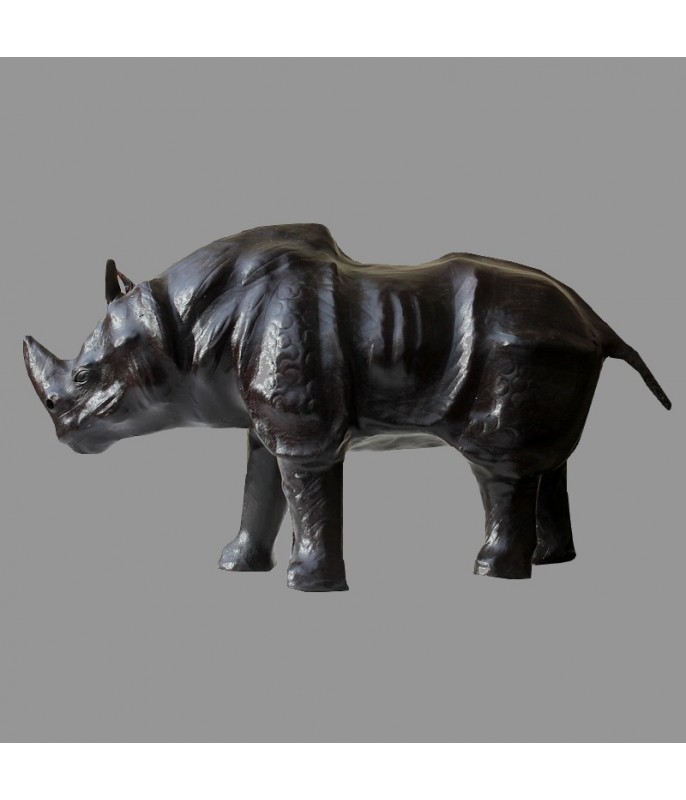 Beau rhinocéros en cuir