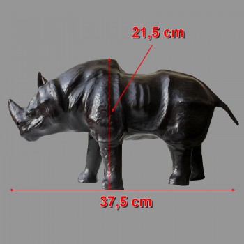Beau rhinocéros en cuir dimensions