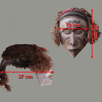 Masque casque Tchokwe dimensions