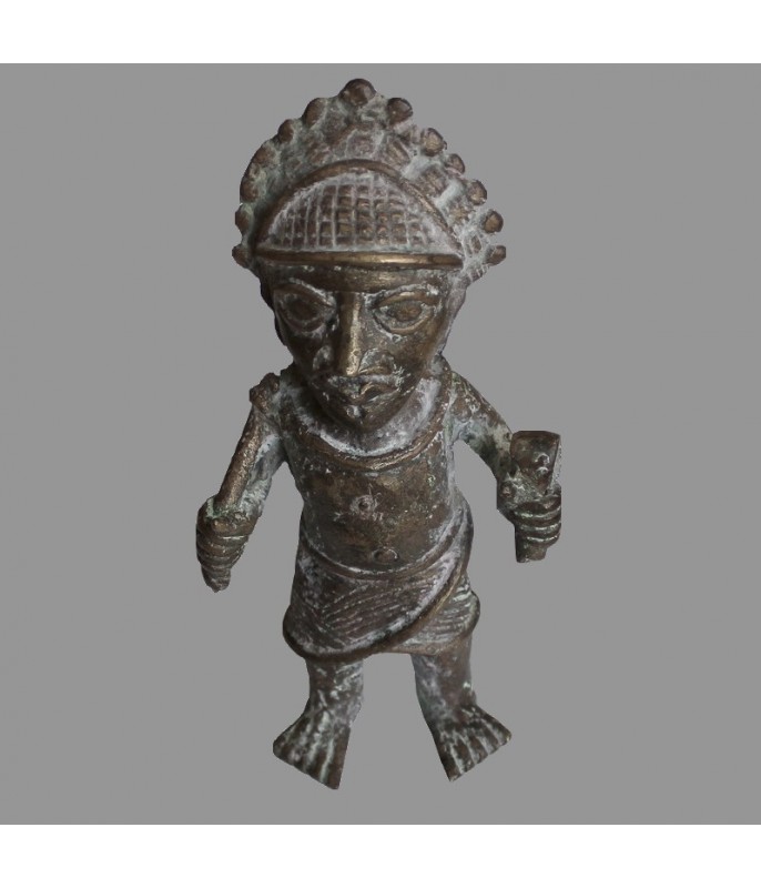 Représentation en bronze de l Oba guerrier