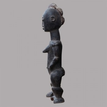 Statuette Africaine Baoule fecondite profil gauche