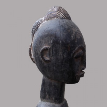 Statuette Africaine Baoule fecondite zoom