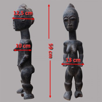 Statuette Africaine Baoule fecondite dimensions