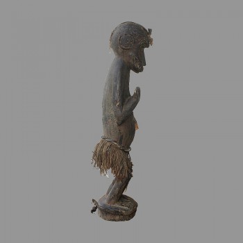 Statuette Baoule singe G Bekre profil droit