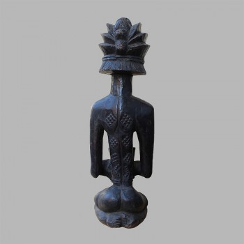Ancienne statuette Luba Shankadi de dos