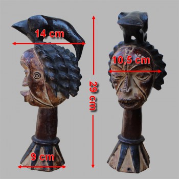 Haut de cimier Ijo Igbo dimensions