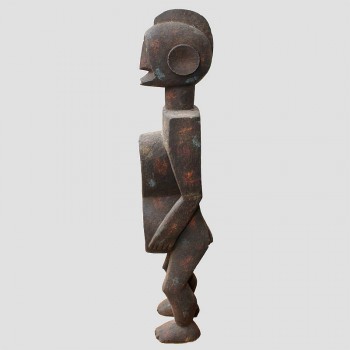 Statuette coupe Koro Nigeria profil gauche