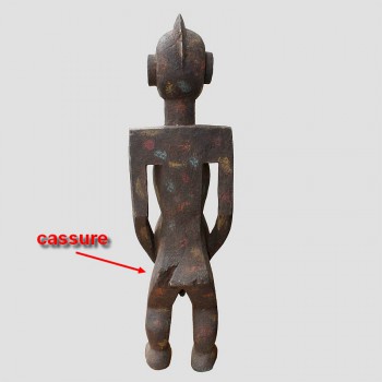 Statuette coupe Koro Nigeria de dos