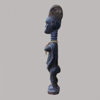 Figure de fecondite Koulango ancienne profil gauche