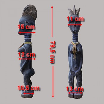 Figure de fecondite Koulango ancienne dimensions