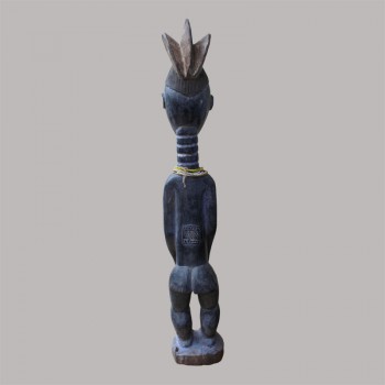 Figure de fecondite Koulango ancienne de dos