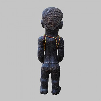 Statuette Tchokwe protectrice ancienne de dos