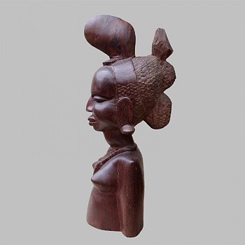 Statuette africaine buste femme Peulh Côte d Ivoire