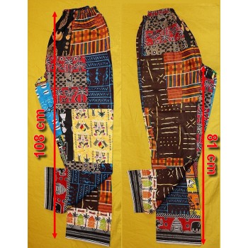 Pantalon africain Coton patchwork boutique africaine