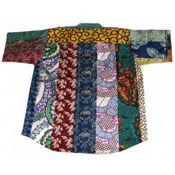 Magnifique chemise africaine real wax artisanale