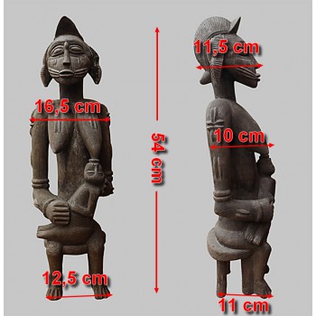 Statuette Senoufo Maternite africaine dimensions