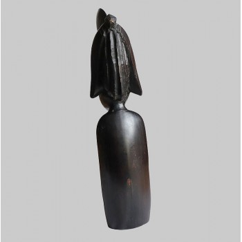 Grand buste de femme Peulh bois très dur