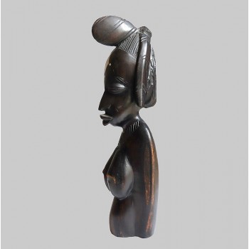 Grand buste de femme Peulh coeur d ebene