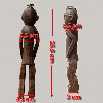 Petite statuette Mumuye ancienne dimensions