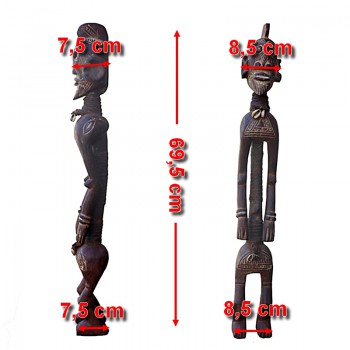 Statuette Mumuye Iagala atypique dimensions