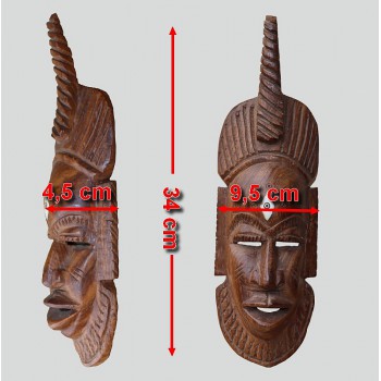 Masque Africain du Senegal dimensions